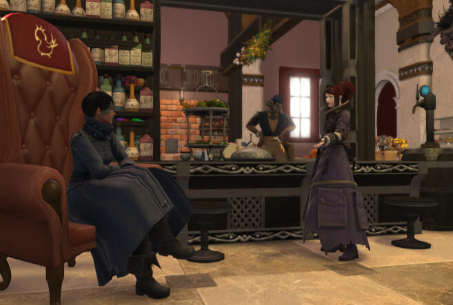 Chatting in the EAC kitchen